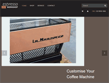 Tablet Screenshot of espressoworkshop.com